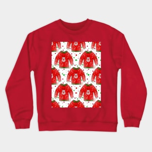 Ugly Christmas Sweater Pattern Crewneck Sweatshirt